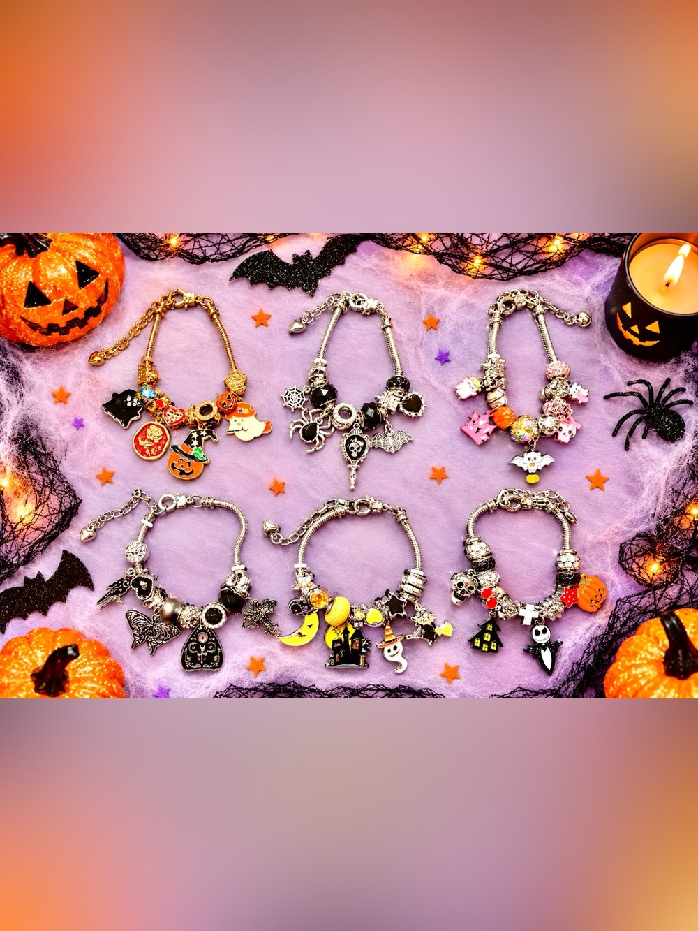 Halloween Charm Bracelets